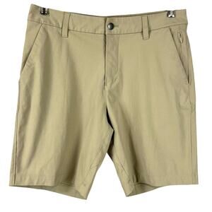 Lululemon Commission Short Slim Warpstreme 9" Khaki Men's Size 30 EUC
